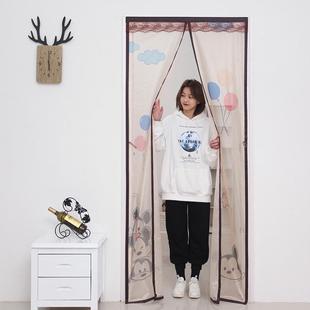 防蚊门帘纱门磁性对吸家用卧室隔断纱窗加密防蝇免打孔 魔术贴夏季