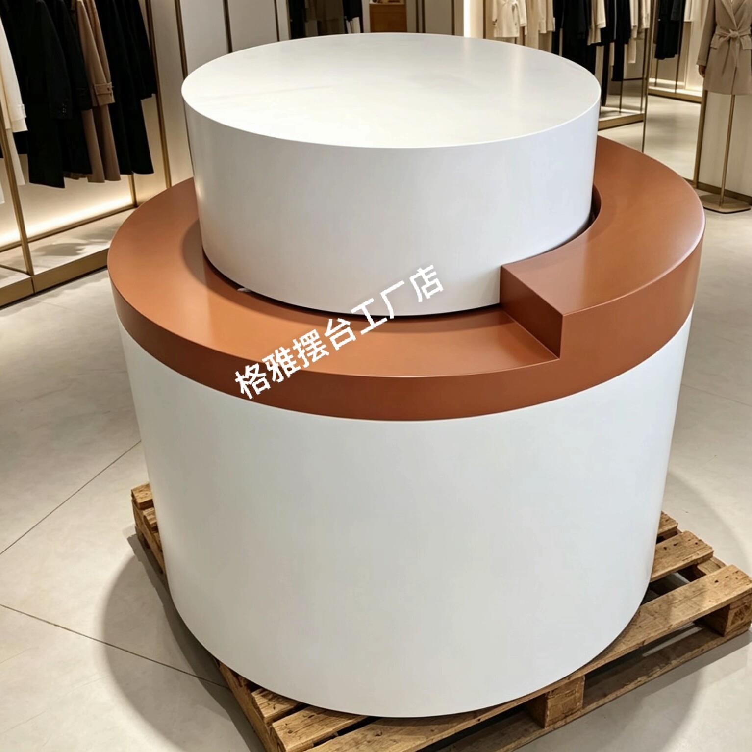 产品展示台货架展示柜发光中岛公司货品展厅展台展览会导购体验桌