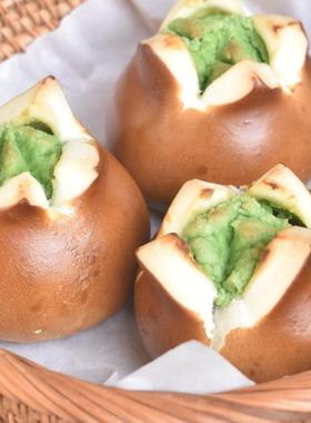 牛油果奶酪碱水球面包健康代餐即食早餐代餐健身轻食手作欧包