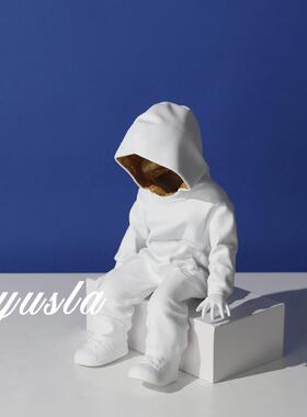 简约TMW关客电视厅柜玄柜样板间儿童房书房柜办公室人摆件软装饰