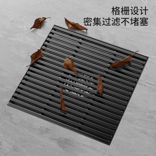 304不锈钢地漏实心户外地漏160管大排量实心竹排高水封工程款排水