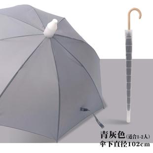 新款 防水套雨学伞长柄女清晴雨两用大自动少女心ins新伞生定制log