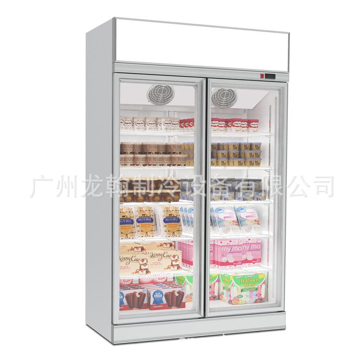 冰柜商用立式2玻璃门饮料柜冷藏展示柜水果保鲜冰箱冷冻柜