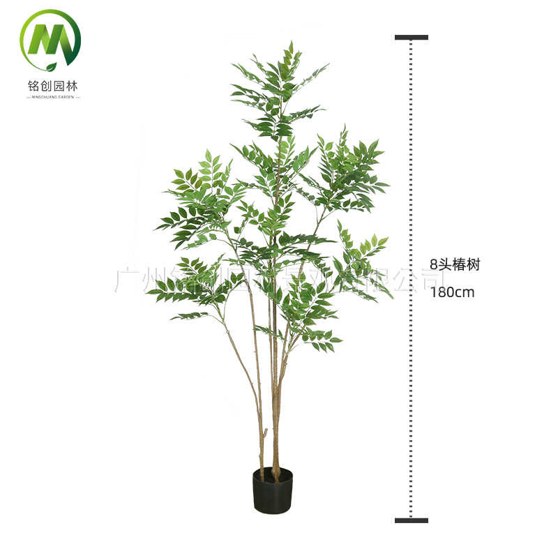 椿树绿家居造景植物室内高端盆栽漆木仿真奢落地植仿生轻