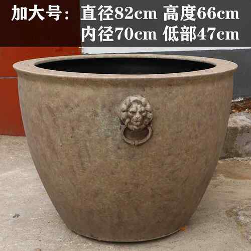 高档景花德镇陶鱼缸瓷缸大水箱特大型老箱式庭院大水荷罐瓷睡莲盆