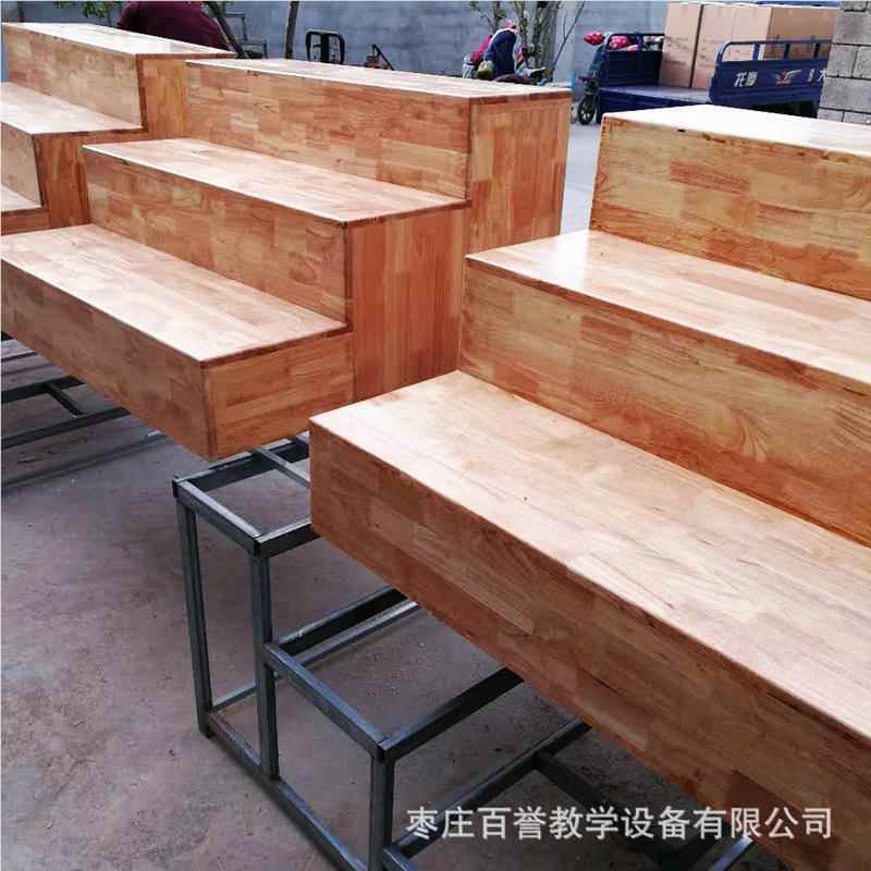合唱实无品牌/台指挥伸缩木动合唱台阶舞台三层四层合影可移折叠