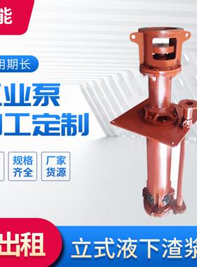 N河L家矿立式泥浆泵厂长轴用防FVU爆液下抽砂泵鱼塘道污泥清淤泵