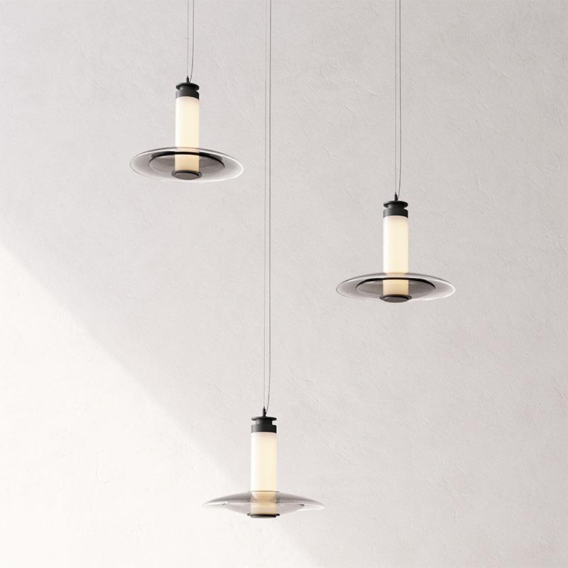 意式轻奢现代简约卧室床头玻璃吊灯吧台餐厅餐桌展厅楼梯组合灯具