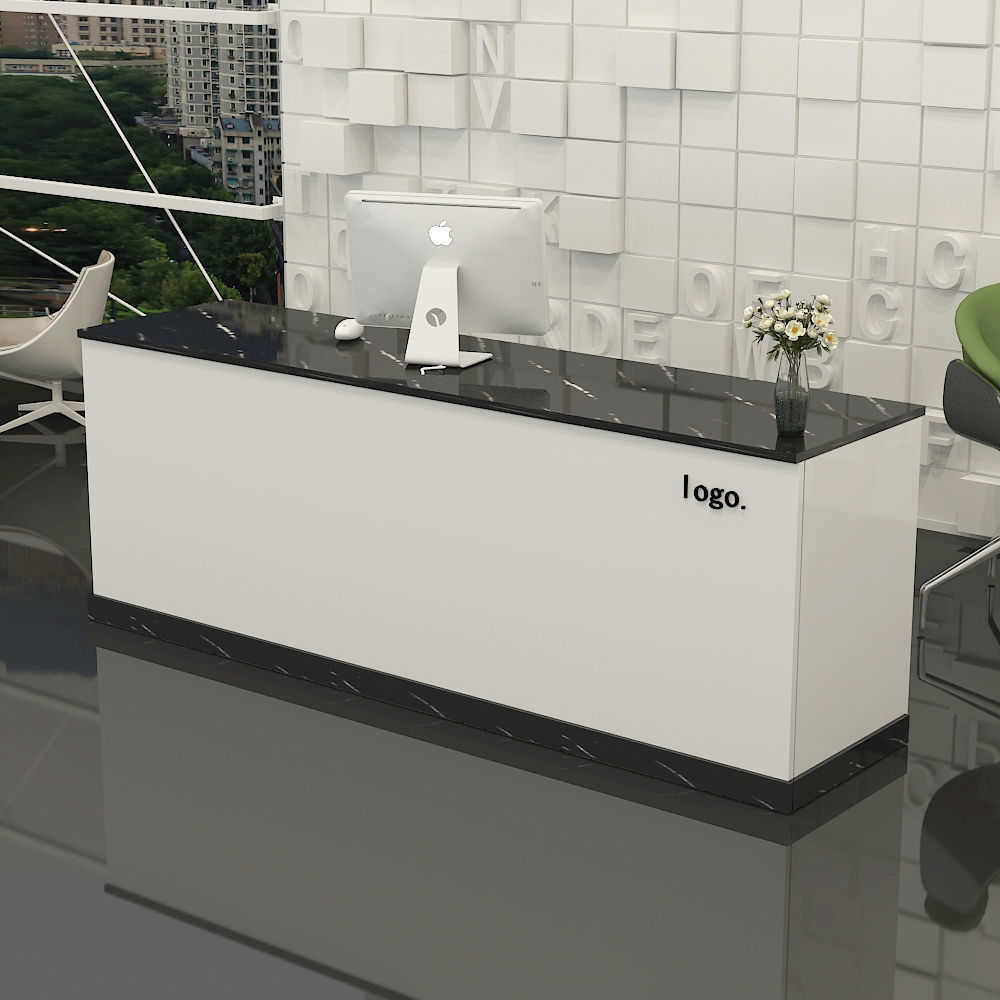 简约现代超市便利服装店奶茶店接待收银台店铺小型转角吧台柜商用