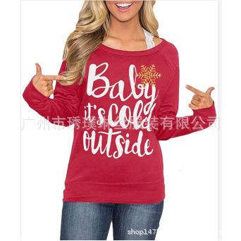 Womens Thanksgiving Christmas Long Sleeve Pattern Shirt