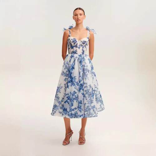 Off shoulder women's fairy style long evening dress