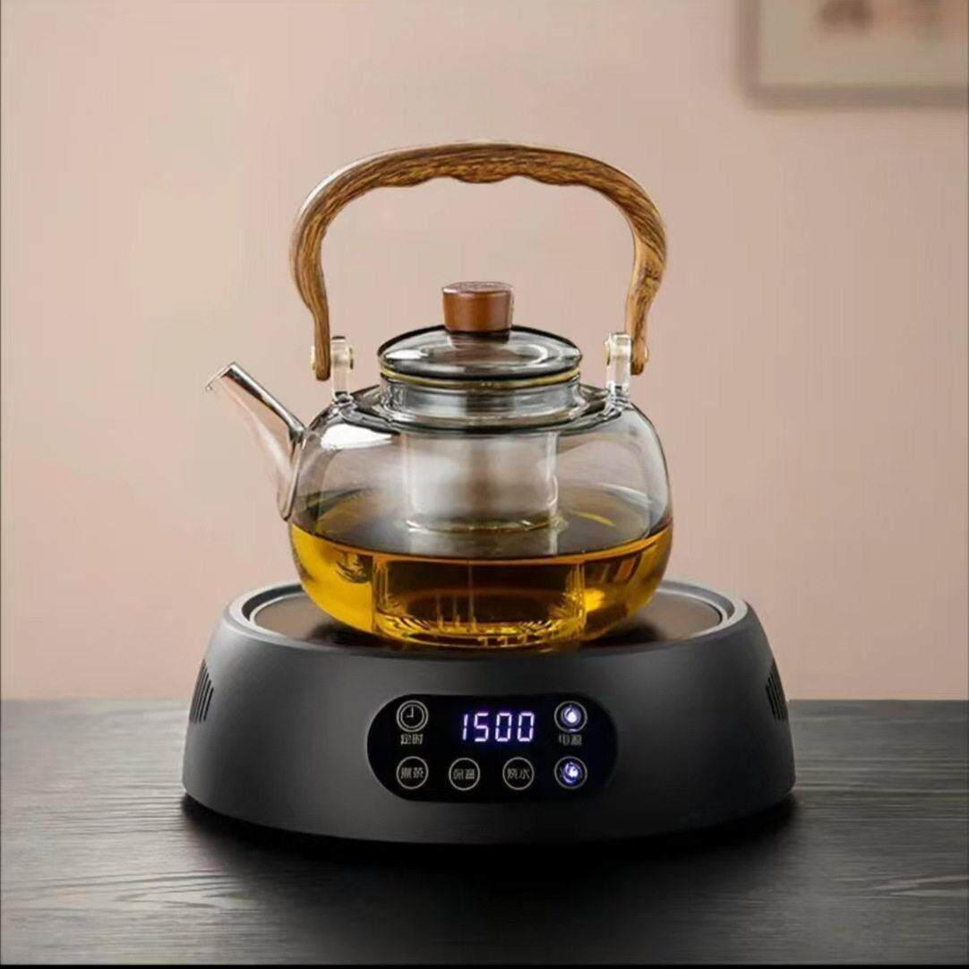 家用烧水养生壶黑晶炉煮茶炉小型煮茶器2025新款泡茶电磁炉电热炉
