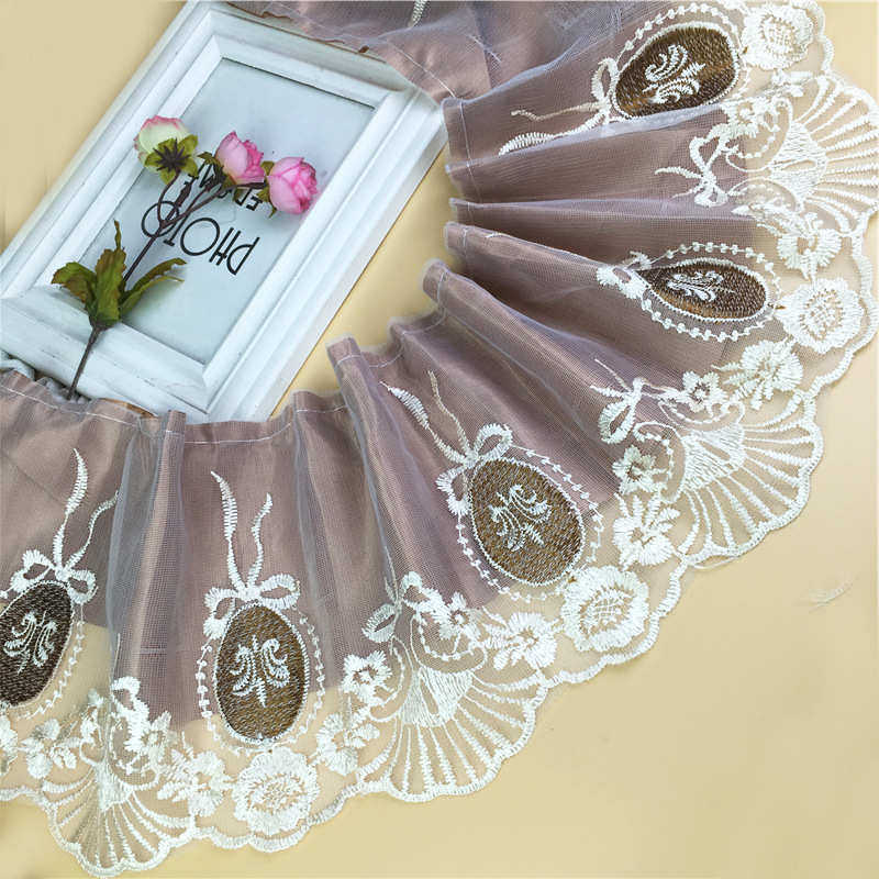 【带衬布】18厘米宽度蕾丝宽边窗帘拼接花边沙发垫抱枕装饰辅料边,居家布艺,花边,淘宝优惠券,粉丝福利购,淘宝优惠卷