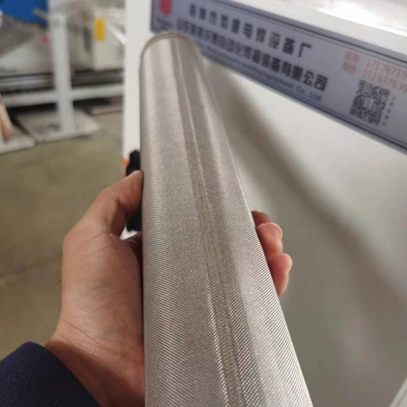 全自动烧结毡缝焊机中频逆变网筒环缝焊机烧结毡滤筒直缝滚焊机