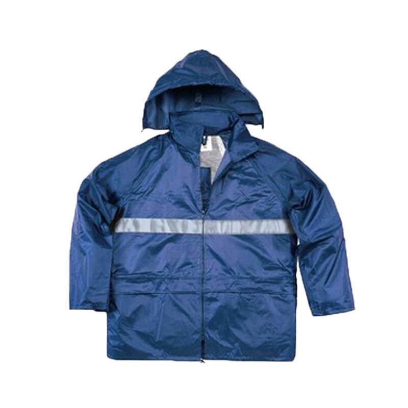 代尔塔 407004 反光条分体式雨衣雨裤防风防水防雪工作服带帽