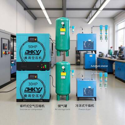 惠州德鸿空压机22KW/37KW静音变频整套螺杆式空气压缩机厂家直销