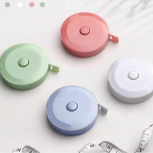 Mini Retractable Tape Measure in Nordic Colors, 1.5m Plastic