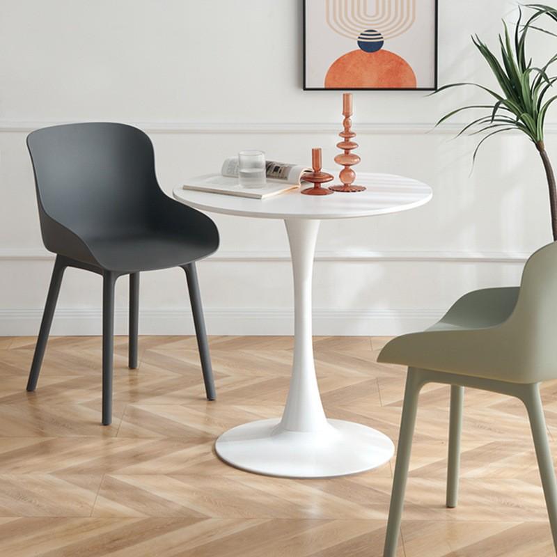 茶几洽谈郁金香桌餐桌简约桌子咖啡厅圆形家用卧室阳台客厅圆桌