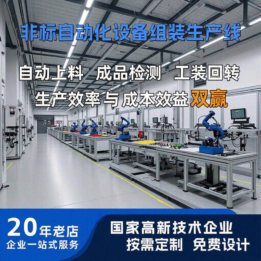 非标化加热地砖组装装配流水线上料码垛焊接打孔产线设备防静电