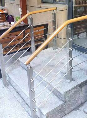 家庭门304不锈钢柱护栏庭院老人儿童楼梯扶手阳台栅栏杆