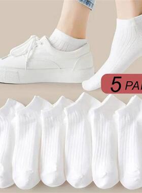 5 Pairs/Pack Ankle Socks Women Invisible Sweat-a