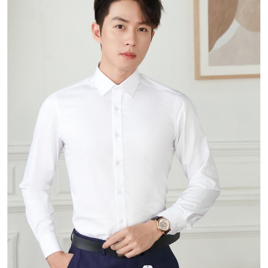 正品新款别克S店衬长衫销售长短白色衬衣别克男袖工袖装工作服制4