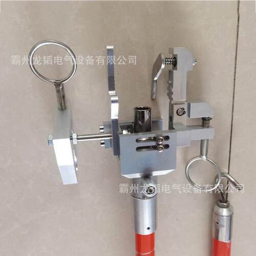 配网线路工具操作杆工具头J型线夹安装头ZF010609通用型固定夹具