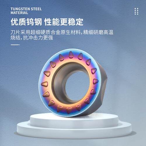数控刀片R5R68硬刀质0合金铣刀片R5R6R8RPMT124圆形刀粒不锈钢铣
