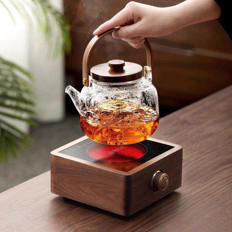 德国煮茶壶煮茶器家用玻璃养生壶耐高温烧水泡茶电陶炉煮茶炉套装