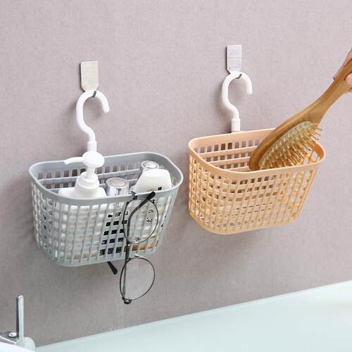 No-Drill Storage Basket, Home Plastic Basket, Kitchen and Ba