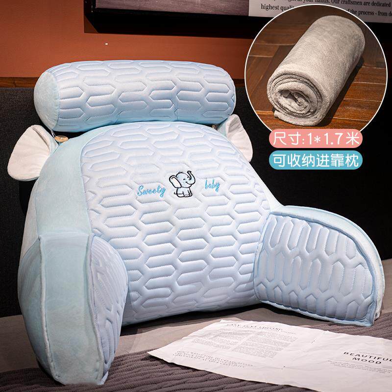 正品乳胶床头靠垫软包护腰靠枕靠发沙抱枕床上孕背妇榻榻米枕大头