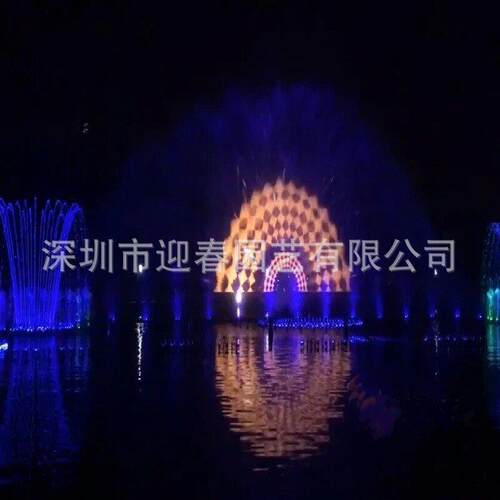 景区夜游激光投影水幕3d全息水雾投影水幕电影设备制作工程安装