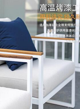 户外藤编沙发阳休KTG闲藤椅合防晒水防花园别台墅室组外庭院沙发
