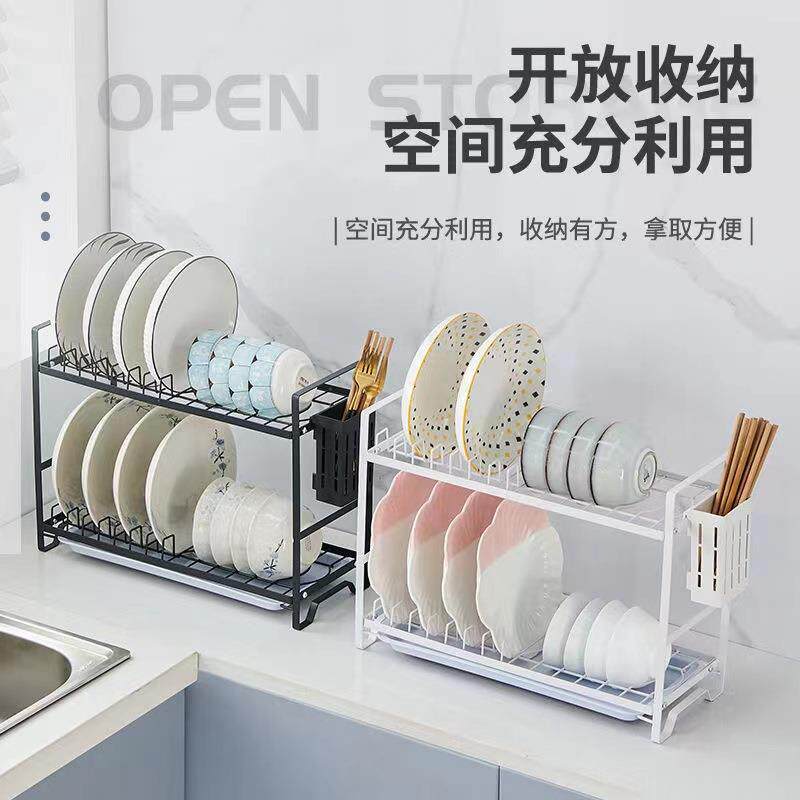 厨房碗碟水槽置物架家用多功能放碗架神器台面收纳盒餐具架沥水架