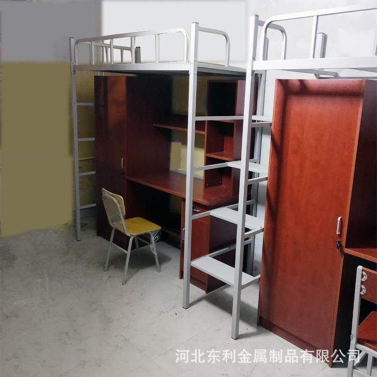 现货上下铺公寓床 员工学生宿舍床 工地高低双人两层双层床1.2米