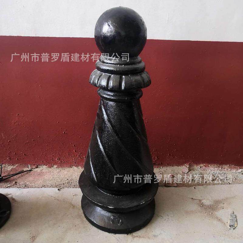 铸铁罗马立柱广场警示柱防撞柱人行道阻车桩铁链防护栏止车柱