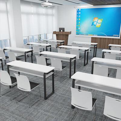 培训机构桌椅双人培训桌辅导班学生课桌椅组合会议室长条桌会议桌