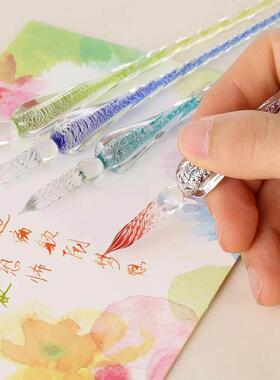 Vintage Glass Dip Dipping Pen Art Painting Supplies Reusable