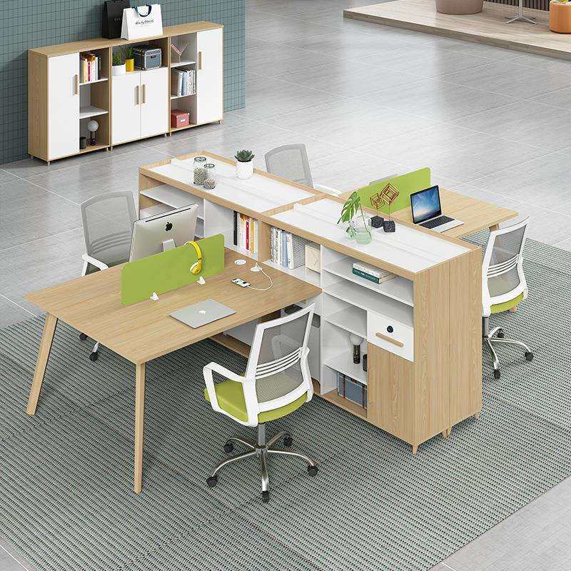 办公家具财务桌办公桌椅组合职员工位2/4/6/8人位简约现代屏风 桌