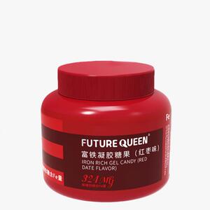 FUTUREQUEEN红枣富铁软糖大罐装Fe元素红枣味成人女性儿童红枣味