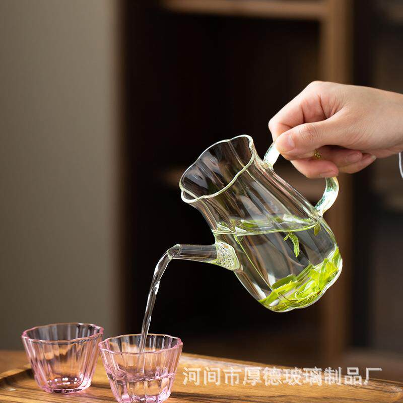 璃享高档玻璃茶壶耐高温绿茶专用泡茶器过滤公道杯茶道具仿宋执壶