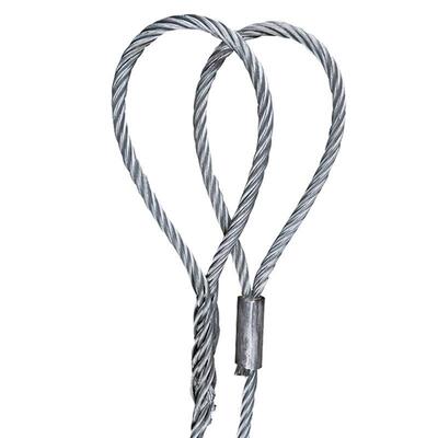 插编压制钢丝绳吊索具钢丝绳绳套不锈钢双扣起重软吊索具