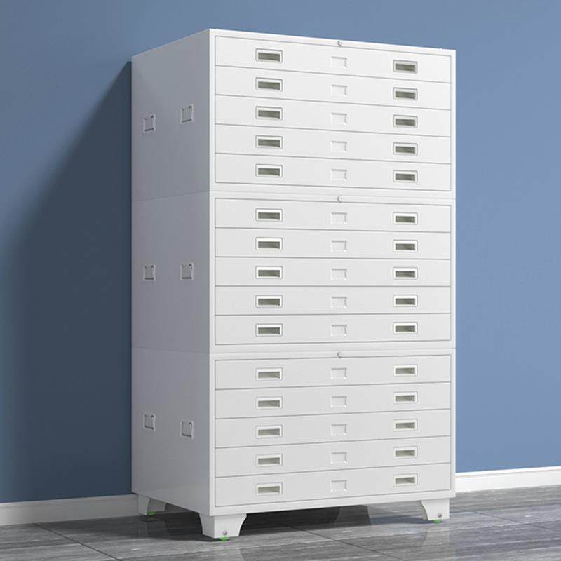 工程图纸收纳柜图纸文件柜图纸柜子铁皮柜子钢制底图柜储物抽屉柜