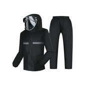 外卖骑手摩托车反光雨衣 套装 分体雨衣全身防暴雨男款 骑行雨衣雨裤