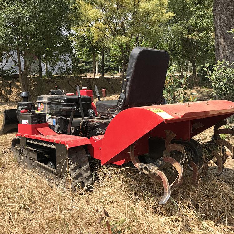 迷你履带开沟机旋耕起垄一体机设备山地丘陵履带旋耕机机器