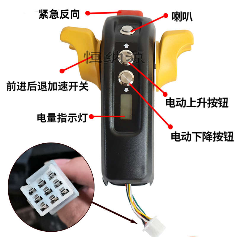 电动地牛叉车越野驱动轮48V1500W液压托盘搬运车手柄加速器电机