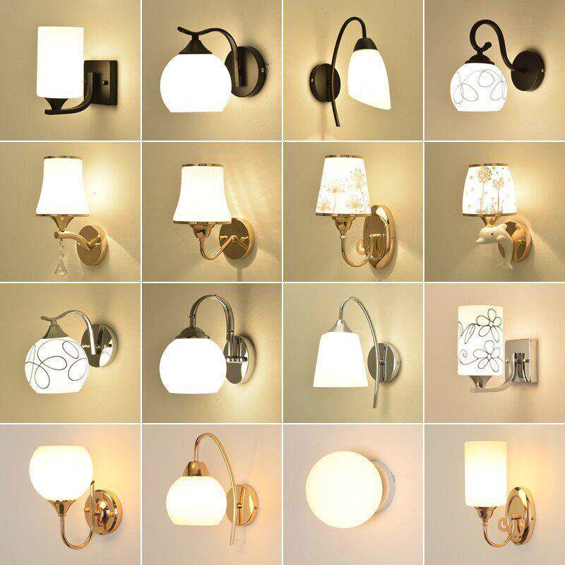 简约白光卧室壁灯现代床头灯客厅走廊灯酒店民宿工程led墙壁灯具