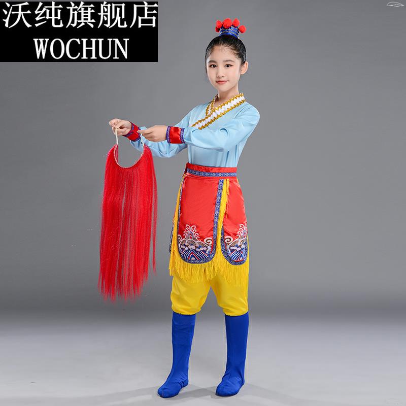 少儿戏曲津味戏妞舞蹈演出服儿童京剧武生小花旦舞台表演服装刺绣