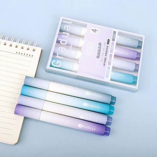 4PCS Cute Highlighters Markers Pastel Highlighter Pen Set