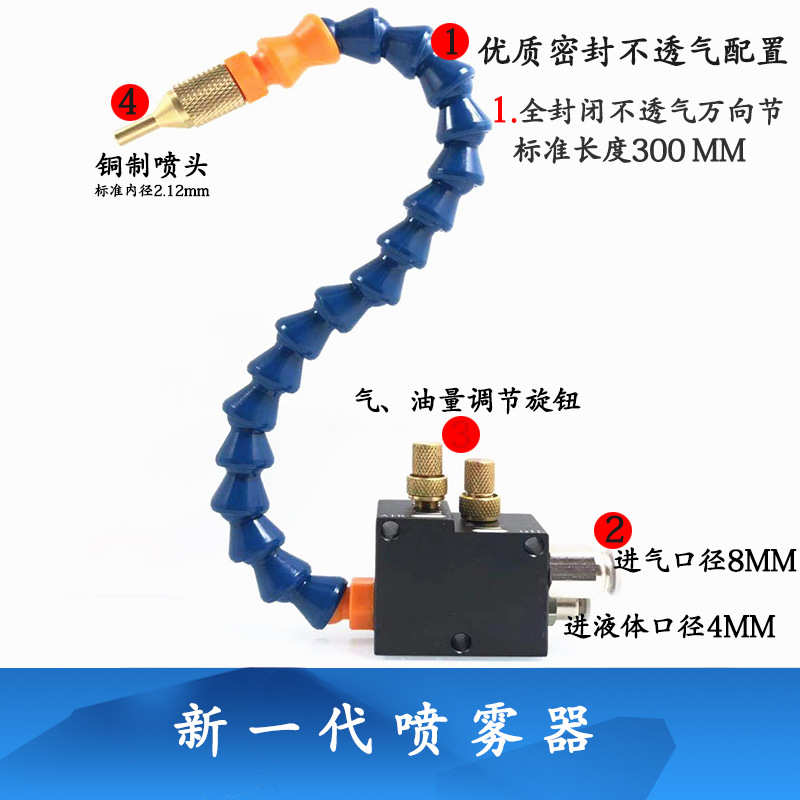 YS-BPV-3000万向喷头冷却喷雾器万向除尘喷雾嘴机床喷雾万向喷头